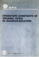 IONISATION CONSTANTS OF ORGANIC ACIDS IN AQUEOUS SOLUTION