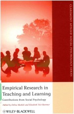 EMPIRICAL RESEARCH IN TEACHING AND LEARNING CONTRIBUTIONS FROM SOCIAL PSYCHOLOGY