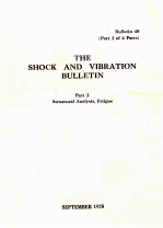 THE SHOCK AND VIBRATION BULLETIN BULLETIN 48 PART 3 OF 4 PARTS