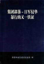 集团部落  日军侵华暴行的又一铁证