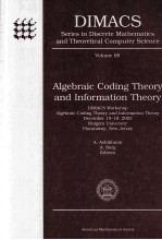 ALGEBRAIC CODING THEORY AND INFORMATION THEORY