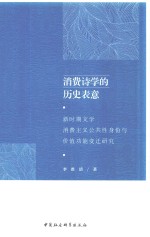 消费诗学的历史表意  新时期文学消费主义公共性身份与价值功能变迁研究