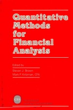 Quantitative methods for financial analysis