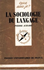 La Sociologie Du Langage