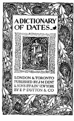 A DICTIONARY OF DATES