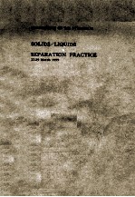 proceedings of the symposium solids/liquids separation practice 27-29 march 1979