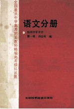 全国重点中高考把关教师精编高考模拟试题  语文分册