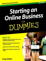 STATING AN ONLINE BUSINESS FOR DUMMIES  6TH EDITION