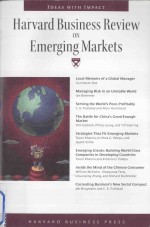 Harvard Business Review on Emerging Markets