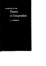 Introduction to the Theory of Integration