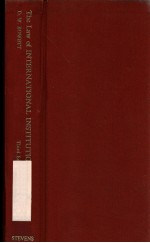 THE LAW OF INTERNATIONAL INSTITUTIONS  THIRD EDITION