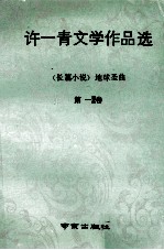 许一青文学作品选  第1卷  地球圣曲  长篇小说