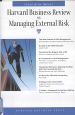 Harvard Business Review on Managing External Risk