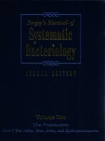 Bergey's manual of systematic bacteriology : volume two: the proteobacteria part C the alpha-