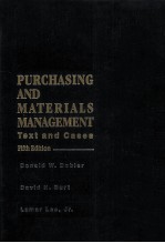 PURCHASING AND MATERIALS MANAGEMENT:TEXT AND CASES FIFTH EDITION