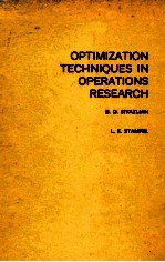 Optimization techniques in operations research