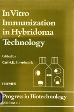 progress in biogechnology 5 in vitro immunization in hybridoma techmology