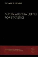 MATRIX ALGEBRA USEFUL FOR STATISTICS