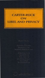 CARTER-BUCK ON LIBEL AND PRIVACY  SIXTH EDITION