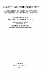 a medical bibliography