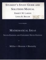 STUDENT'S STUDY GUIDE AND SOLUTIONS MANUAL TO ACCOMPANY MATHEMATICAL IDEAS NINTH EDITION AND EXPANDE