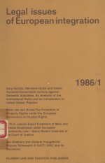 LEGAL ISSUES OF EUROPEAN INTEGRATION  1986/1