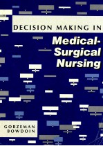 Decision Making in Medical-Surgical Nursing