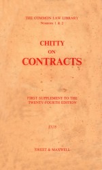 CHITTY ON CONTRACTS  TWENTY-FOURTH EDITION