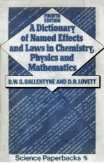 A DICTIONARY OF NAMED EFFECTS AND LAWS IN CHEMISTRY