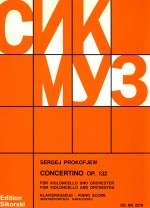 SERGEJ PROKOFJEW Concertino op.132 for violoncello and orchestea Klavierauszug/piano score ed.nr.227