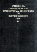 PROCEEDINGS OF THE TWENTIETH HAWALL INTERNATIONAL CONFERENCE ON SYSTEM SCIENCES 1987 VOLUME I