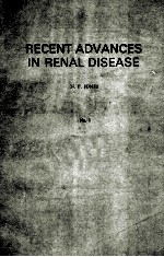 RECENT ADVANCES IN RENAL DISEASE NUMBER ONE