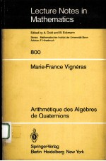 ARITHMETIQUE DES ALGEBRES DE QUATERNIONS