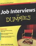 JOB INTERVIEWS FOR DUMMIES 4TH EDITION