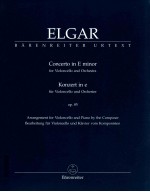 Concerto in E minor for Violoncello and Orchestra Arrangement for Violoncello and Piano by the Compo