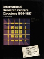 INTERNATIONAL RESEARCH CENTERS DIRECTORY 1986-1987  THIRD EDITION