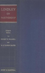 LINDLEY ON THE LAW OF PARTNERSHIP  FIFTEENTH EDITION