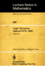 LOGIC SYMPOSIA HAKONE 1979，1980