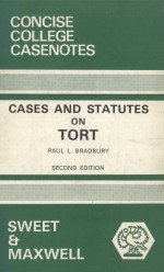 CASES AND STATUTES ON TORT  SECOND EDITION