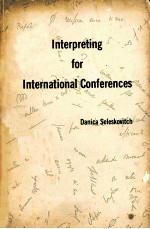 INTERPRETING FOR INTERNATIONAL CONFERENCES