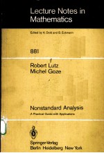 NONSTANDARD ANALYSIS：A PRACTICAL GUIDE WITH APPLICATIONS