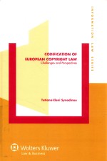 CODIFICATION OF EUROPEAN COPYRIGHT LAW  CHALLENGES AND PERSPECTIVES