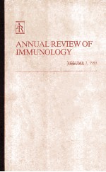 ANNUAL REVIEW OF IMMUNOLOGY VOLUME7，1989