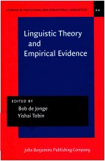 STUDIES IN FUNCTIONAL AND STRUCTURAL LINGUISTICS 64  LINGUISTIC THEORY AND EMPIRICAL EVIDENCE