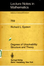 DEGREES OF UNSOLVABILITY：STRUCTURE AND THEORY