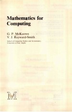 MATHEMATICS FOR COMPUTING