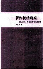 著作权法研究  国际条约、中国立法与司法实践