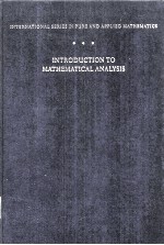 INTRODUCTION TO MATHEMATICAL ANALYSIS