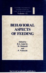 Behavioral aspects of feeding