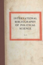 INTERNATIONAL BIBLIOGRAPHY OF POLITICAL SCIENCE VOL.8